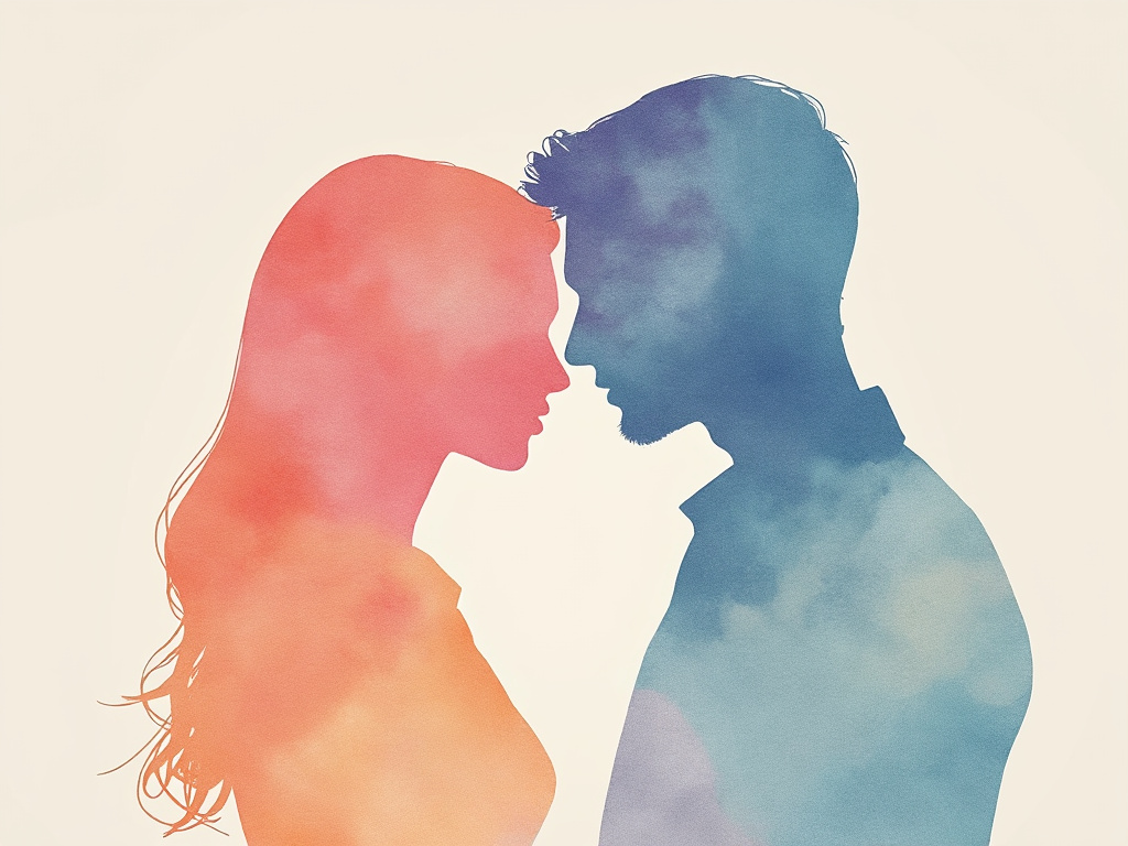 Couple reconciling together